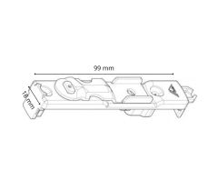 ROTO rohová zástrč do 16 mm drážky pre drevo a plast - Strieborná