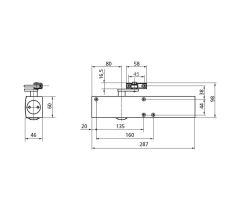 GEZE TS 4000 samozatvárač biely - Biela