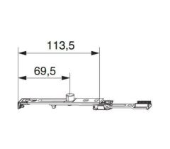 MACO horné ukončenie s 90°obmedzením MULTI MATIC KS MACO horné ukončenie s 90°obmedzením MULTI MATIC KS