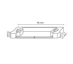 MACO protikus zdvíhača krídla a balkónovej záklapky 18 mm  MULTI-TREND - Strieborná