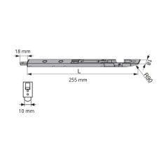 MACO dverová zástrč na vchodové dvere 255 mm