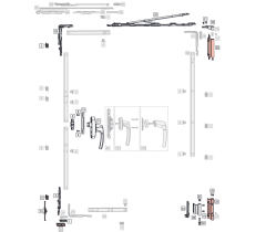 ROTO AL krídlové ložisko pre hliníkové okná