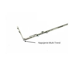 MACO bezpečnostný vodorovný stredný diel pre šírku 1.250-1.500 mm MULTI-TREND - Strieborná