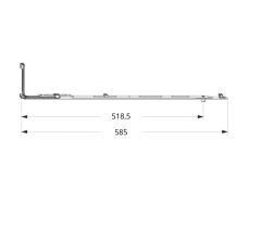 MACO - Stredová závora jednodielna MM 1280 1 VZ FFH/FFB 801-1.280