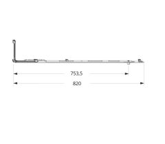 MACO - Stredová závora jednodielna MM 1500 1 VZ FFH/FFB 1.281-1.500