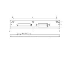 ROTO Hlavný dverný uzáver  GEALAN PVC U-6/35/9