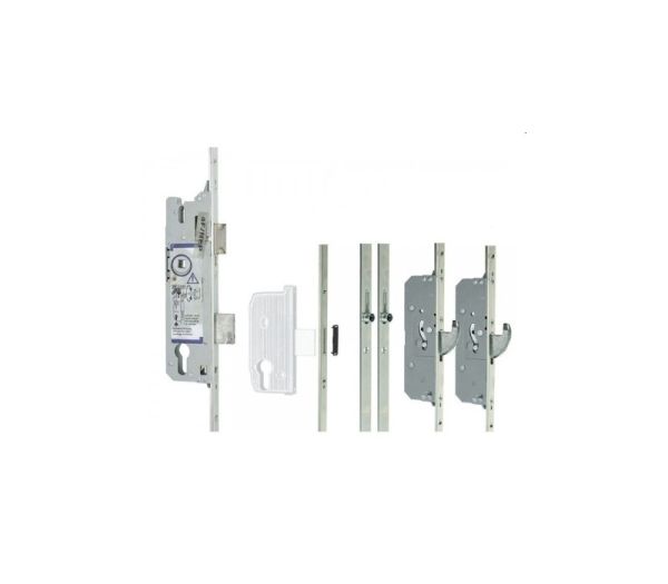 FUHR dverový zámok ovládaný kľučkou 856-45, 2H+2RL , 16-92-08 , 2170mm - Strieborná, 45