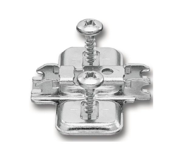 BLUM CLIP krížová mont. podložka, predm.skrutky Spax, VN:pozdl.otvor,odst.0mm