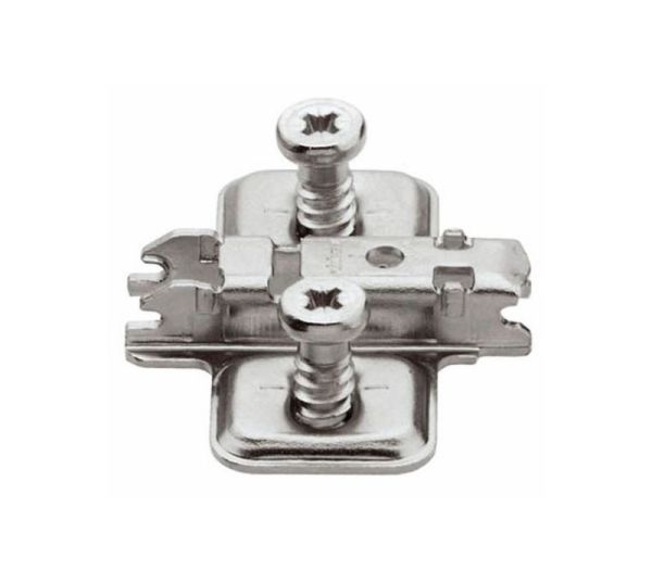 BLUM CLIP krížová mont.podložka,predm.systém.skrutky,VN:pozdl.otvor,odst.0mm