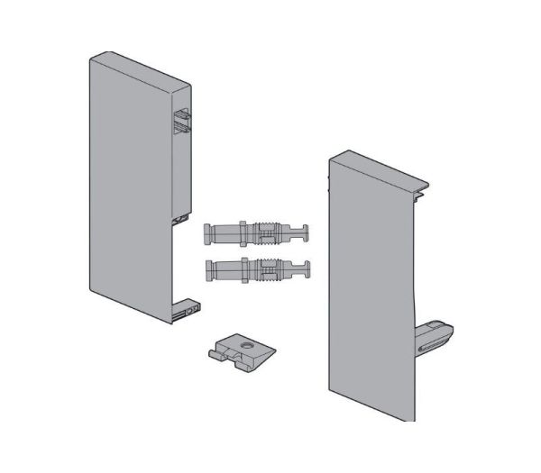 BLUM TANDEMBOX antaro držiak čela výška C, plast sivý RAL 9006