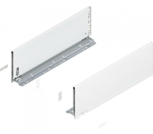 BLUM LEGRABOX pure bok výška C, md 450 mm, oceľ hodvábne biela-matná