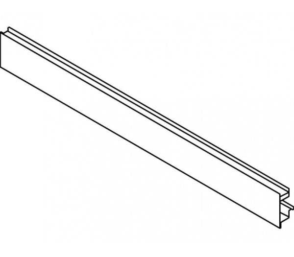 BLUM LEGRABOX predný diel s drážkou, 1043 mm, hliník Polar strieborný matný