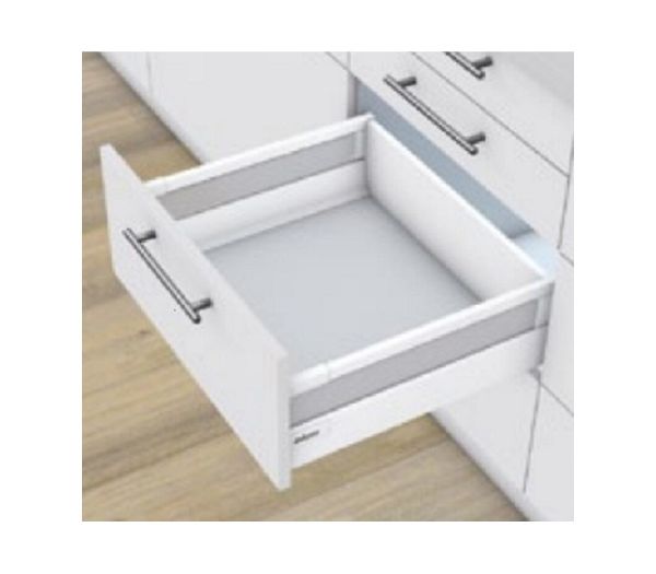 BLUM TANDEMBOX antaro kompletná zásuvka s relingom dĺžka 400mm, výška C, biela